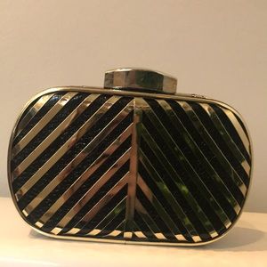 Gold and Black Art Deco Inspired Clutch
